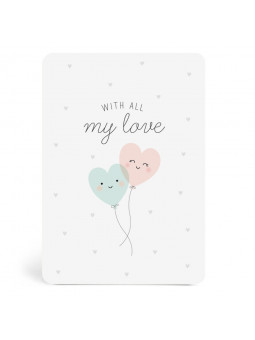 Carte "With all my love"