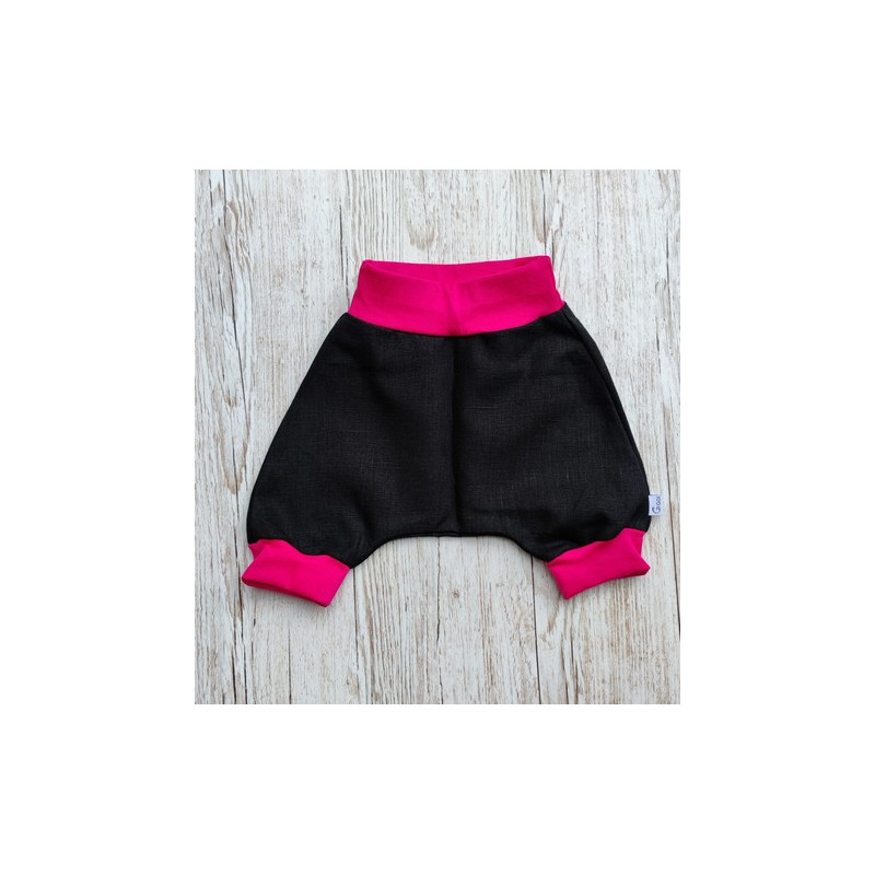 Short sarouel en lin OEKO-TEX taille 92