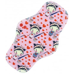 Serviette hygiénique lavable micropolaire 27cm