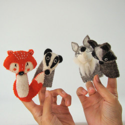 Marionnette à doigts lot de 6 animaux de la forêt -PC002023 The Puppet  Company dans Marionnettes à doigts sur Boutique des marionnettes