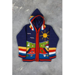 Gilet à capuche BLEU ROYAL