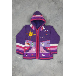 Gilet à capuche VIOLET