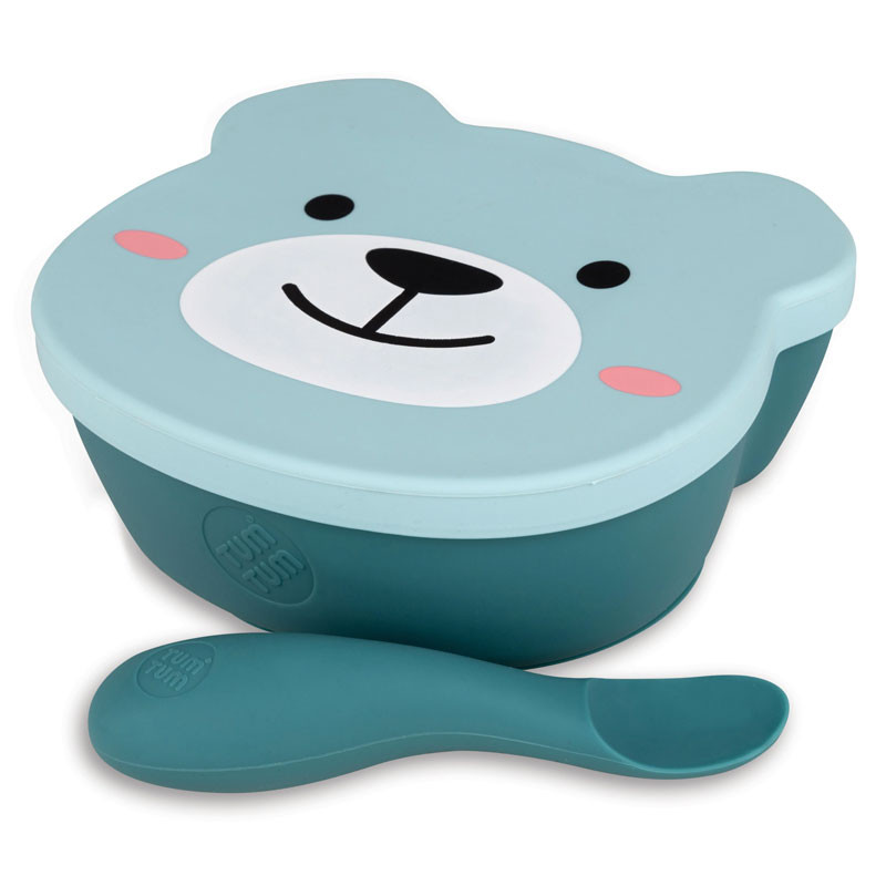 Bol assiette timbale cuillère lapin Couleur bleu Thomas Paul