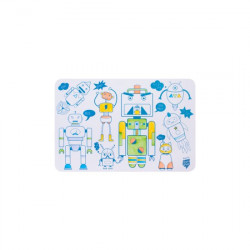 Mini set à colorier réversible + feutres ROBOT