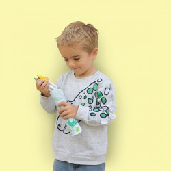 Mini set à colorier réversible + feutres DINO