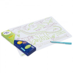 Set à colorier pédagogique - L'AGE DES DINOSAURES