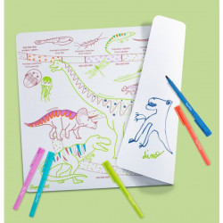 Set à colorier pédagogique - L'AGE DES DINOSAURES