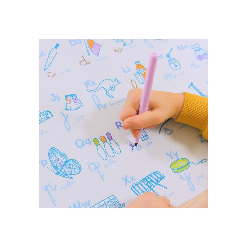 Grand set à colorier pédagogique + feutres - L'ALPHABET