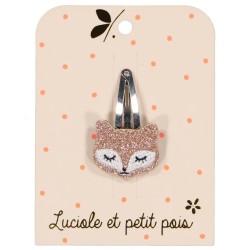 Barrette RENARD GLITTER ROSE