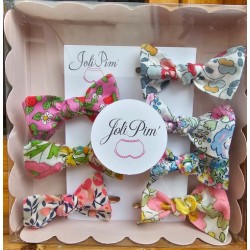 Coffret 7 barrettes en Liberty