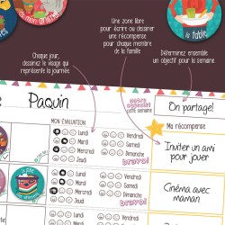 Organisateur familial UNE SEMAINE A LA FOIS - vertical