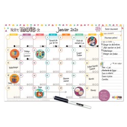 Calendrier mensuel NOTRE MOIS ENSEMBLE - horizontal