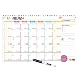 Calendrier mensuel NOTRE MOIS ENSEMBLE - horizontal