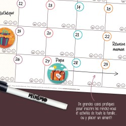 Calendrier mensuel NOTRE MOIS ENSEMBLE - vertical