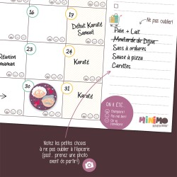 Calendrier mensuel NOTRE MOIS ENSEMBLE - vertical