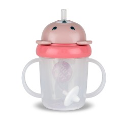 THERMOBABY Tasse anti-fuites + couv - Rose poudré - Cdiscount