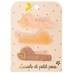 Barrettes HERISSONS nacre,...