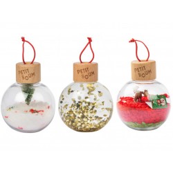 Trio de mini bouteilles sensorielles de Noël Petit Boum édition limitée