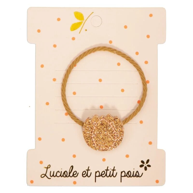 Elastique brodé tulipe GLITTER