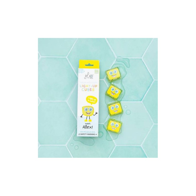 Pack de 4 cubes lumineux pour le bain