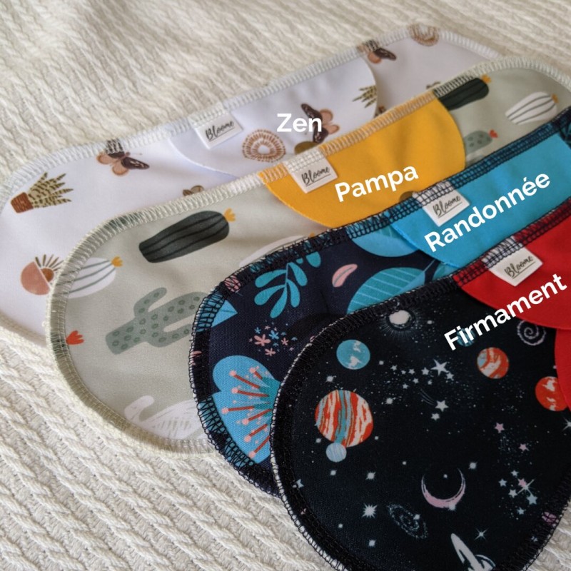 Serviette hygiénique lavable - 3 tailles