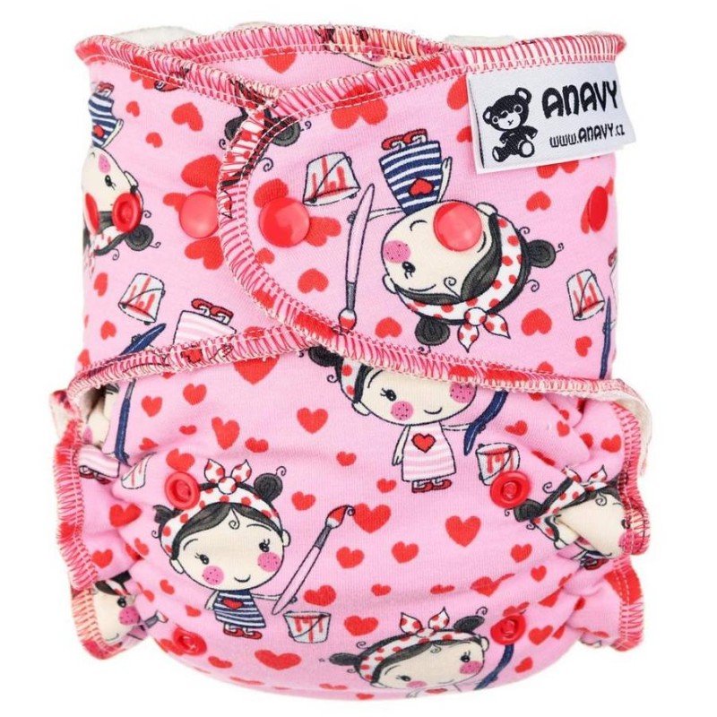 Couche de nuit bambou/coton (7 à 18kg) - à snaps