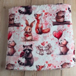 Couverture pliée Maison TAMY imprimé Bisous des bois