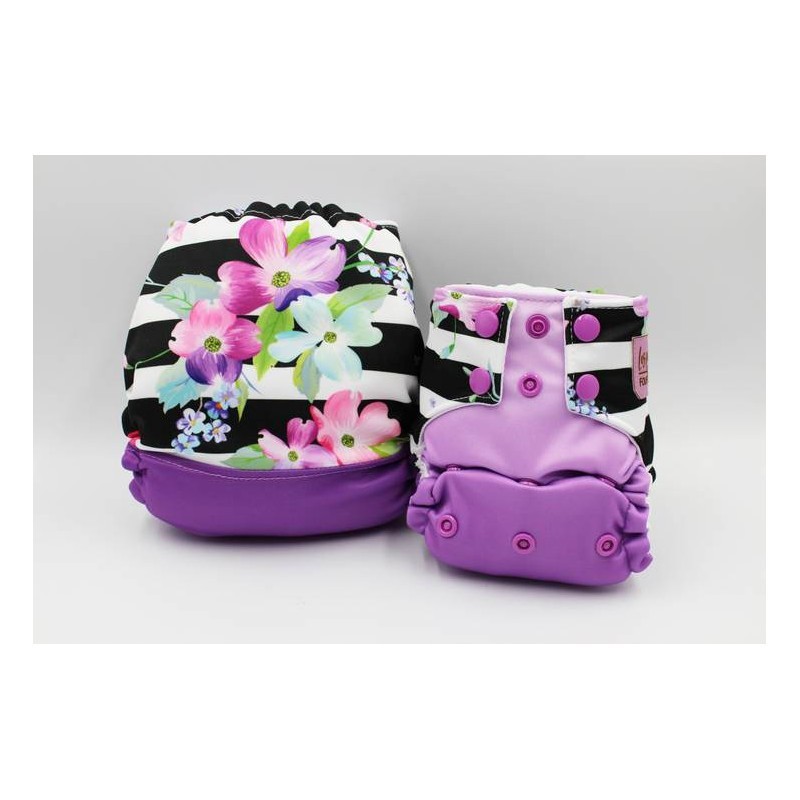 Couche lavable à poche bébé Les Petites Foufounes – Taille unique effet au sec  - version 1