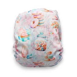Couche lavable à poche bébé Les Petites Foufounes – Taille unique effet au sec  - collection Tamy-full-print