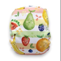 Couche lavable à poche bébé Les Petites Foufounes – Taille unique effet au sec  - version evolution - full print