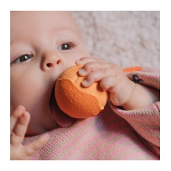 Balles dentition bébé Oli & Carol – Set 3 balles caoutchouc naturel Baby Ball