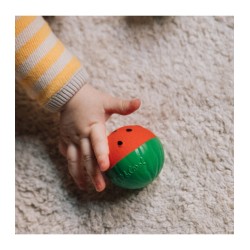 Balles dentition bébé Oli & Carol – Set 3 balles caoutchouc naturel Baby Ball