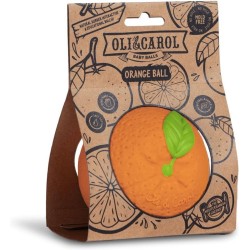 Balle dentition bébé Oli & Carol – Jouet sensoriel caoutchouc naturel fruit ou légume