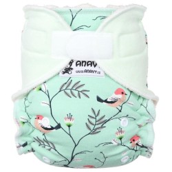 Couche de nuit bambou/coton (4 à 15kg) - à velcro