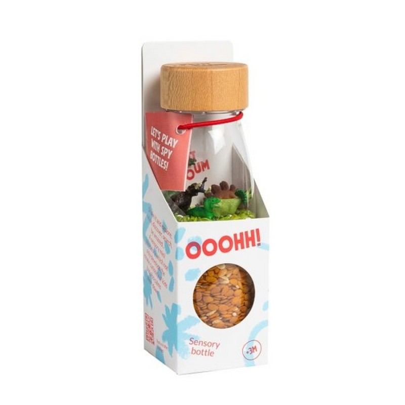 bouteille sensorielle cherche et trouve PETIT BOUM jurassic