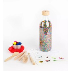 Pack Atelier Sensoriel de Manipulation PETIT BOUM avec riz sensoriel coloré et accessoires