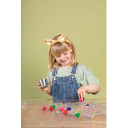 Pack Atelier Sensoriel de Manipulation PETIT BOUM avec riz sensoriel coloré et accessoires