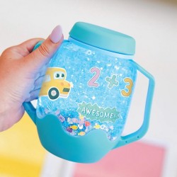 Lanterne sensorielle lumineuse GLO PALS personnalisée avec trésors sensoriels thème ABC