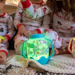 Lanterne sensorielle lumineuse GLO PALS personnalisée avec trésors sensoriels thème ABC