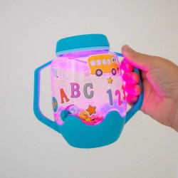 Lanterne sensorielle lumineuse GLO PALS personnalisée avec trésors sensoriels thème ABC