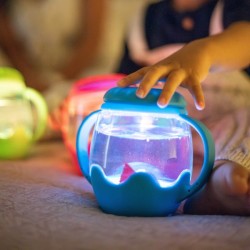 Mini lanterne lumineuse GLO PALS adaptée aux petites mains dès 18 mois BLEU LAGON