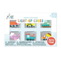 Cubes lumineux GLO PALS thème Véhicules illuminés dans un bain sensoriel pour enfant