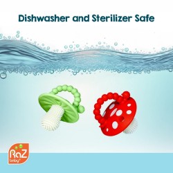 Anneaux de dentition sensoriels Chompy en forme de champignon et chenille pour bébé dès 3 mois RaZBaby