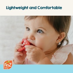 Anneaux de dentition sensoriels Chompy en forme de champignon et chenille pour bébé dès 3 mois RaZBaby