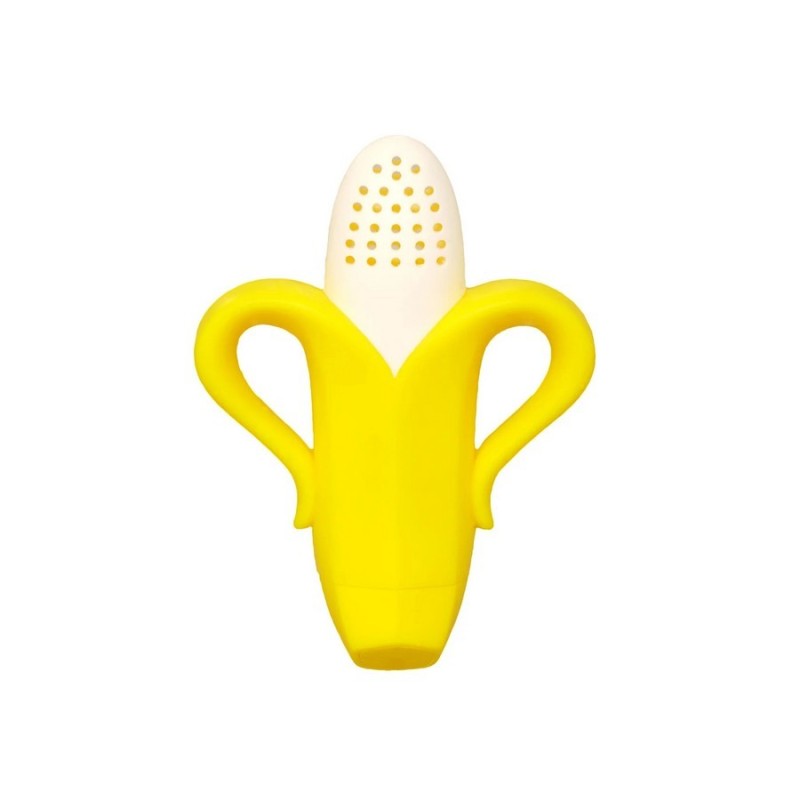 Grignoteuse banane en silicone jaune pour bébé RAZBABY