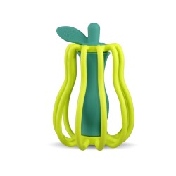 Hochet de dentition poire en silicone souple pour bébé dès 3 mois facile à attraper
