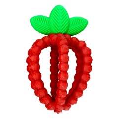 Jouet de dentition Fraise Razbaby inspiré de la nature avec formes ludiques et textures apaisantes