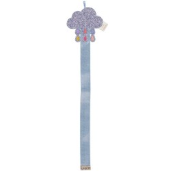 Porte-barrettes mural simple nuage multicolore LUCIOLE ET PETIT POIS