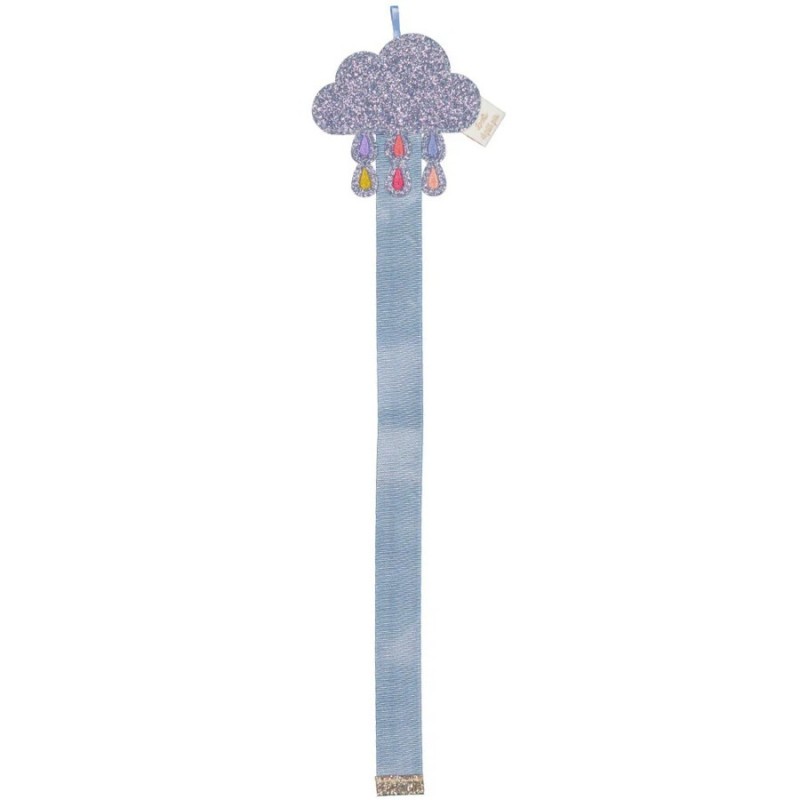 Porte-barrettes mural simple nuage multicolore LUCIOLE ET PETIT POIS