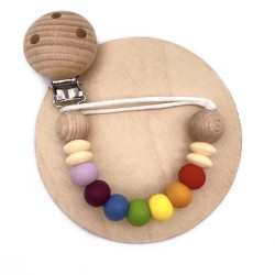 Attache-tétine Kaity Kiddo en silicone alimentaire, modèle lumineux